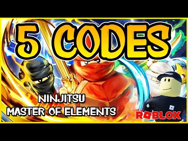 5 WORKING CODES for ️ NINJITSU: MASTER OF ELEMENTS ️ Roblox 2024