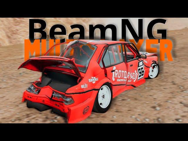 DESERT ROAD IM MULTIPLAYER IST REINSTES CHAOS! - BEAMNG.DRIVE MULTIPLAYER / BEAMMP