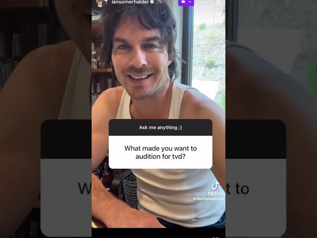 Ian is hilarious #iansomerhalder #shorts