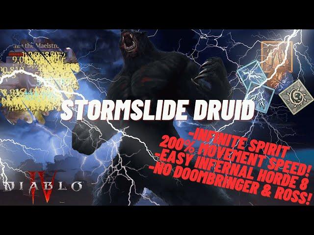 INFINITE CATACLYSM & 200% MS! Stormslide Druid - crazy Speedfarmer! | Diablo4 Season5 Build Guide