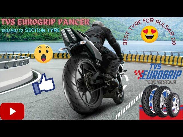 Best tyre for pulsar 220 | TVS PANCER tyre review #pulsar220 #pancer #eurogroup