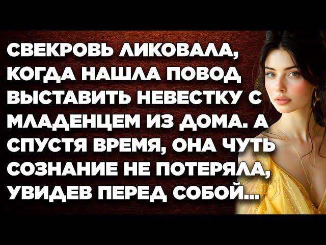 Свекровь ликовала, когда нашла повод выставить невестку с младенцем из дома. А спустя время, она...