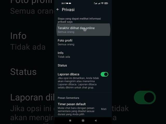 tidak terlihat online di whatsapp