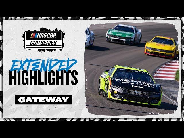 NASCAR Official Extended Highlights: Heartbreak for Ryan Blaney at Gateway | 2024 Enjoy Illinois 300