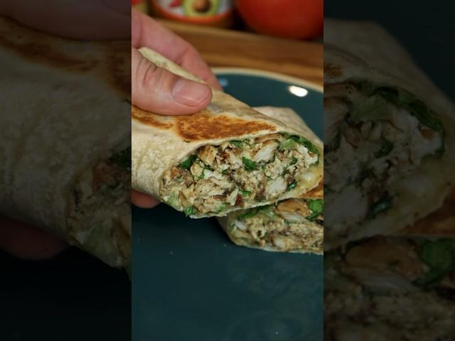 Chopped chicken bacon ranch wrap #recipe #chickenwraps