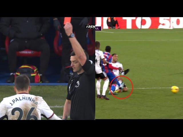 Tyrick Mitchell RED CARD vs Fulham For Foul on Kenny Tete vs Crystal Palace vs Fulham