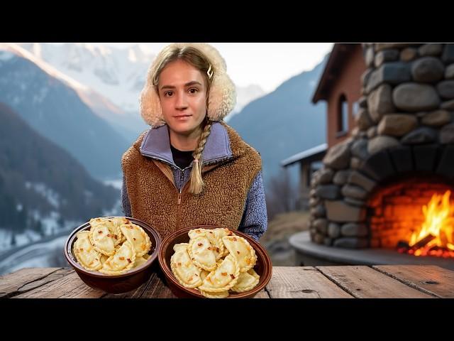 Cozy Village Life in the Carpathian Mountains | Cooking traditional dumplings