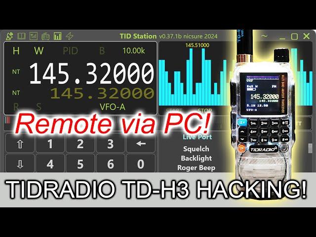 TIDRADIO TD-H3 Remote via PC  & Firmwareflash nicFW Programmer  #hamradio #afu #news