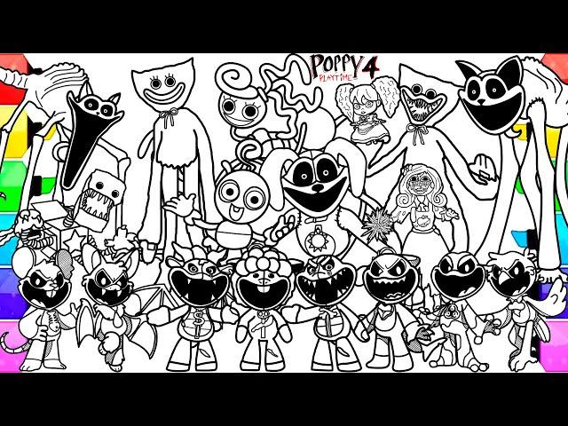 Poppy Playtime Chapter 4 Big Coloring Pages New / How to Color ALL New Bosses from All Chapters /NCS