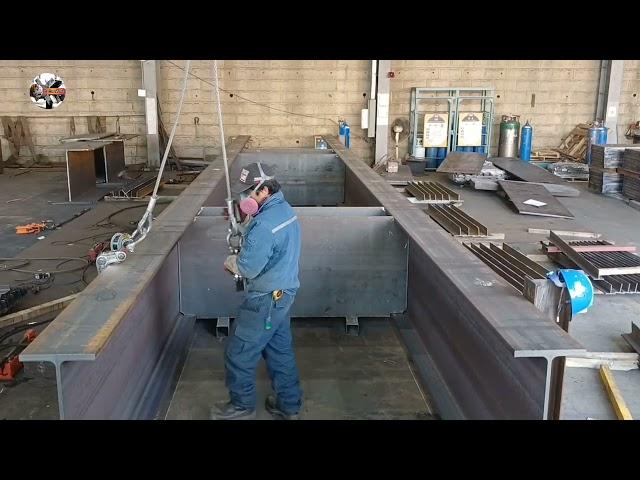 The first phase of steel buildings./ this project Part 3