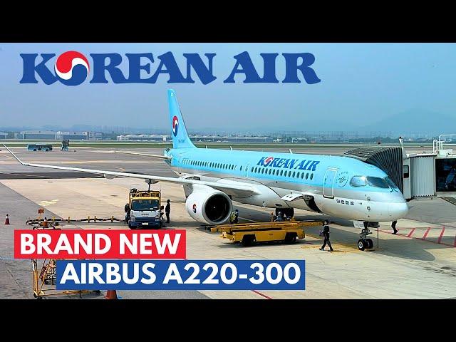 KOREAN AIR Brand New AIRBUS A220-300 (Economy) | Seoul Gimpo - Busan