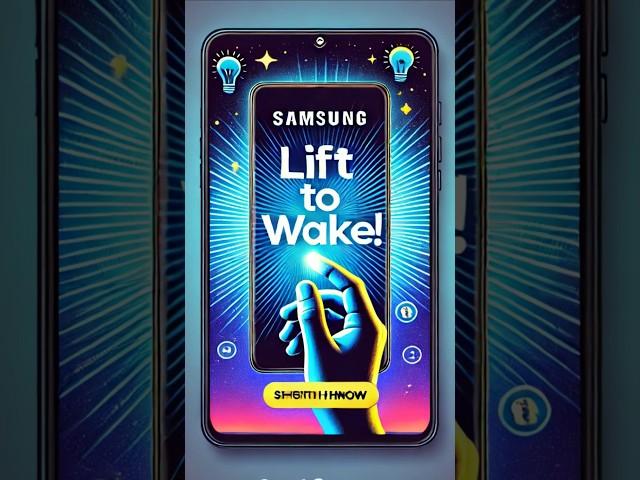 Samsung Care Tips | How to activate  Lift to Wake feature | #shorts #samsung