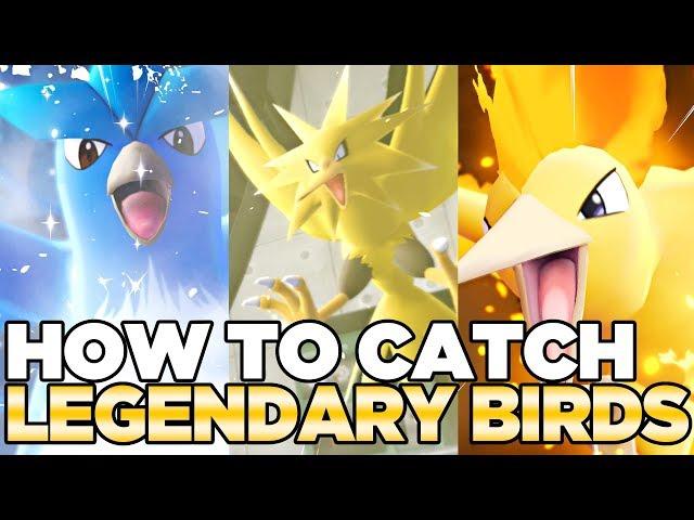 How to Catch Articuno, Zapdos, & Moltres in Pokemon Let's Go Pikachu & Eevee