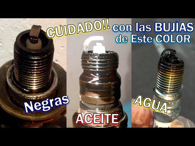 Bujías OXIDADAS o NEGRAS con ACEITE con AGUA con OLOR a GASOLINA y Todas Sus FALLAS te lo Explico!!