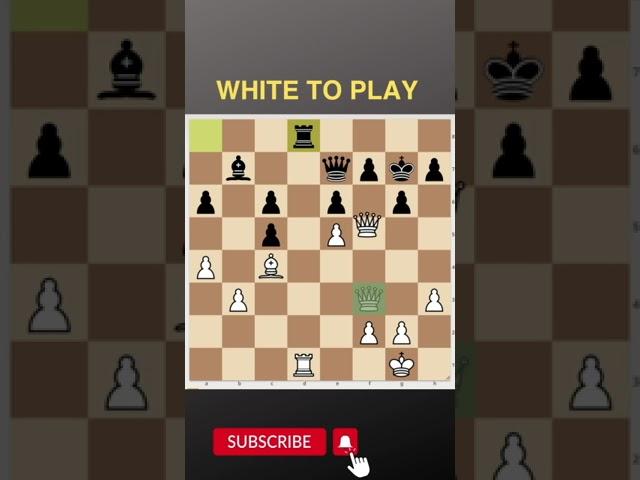 Daily chess puzzle White to play  #chess #challenge #learnchess #improve #shorts