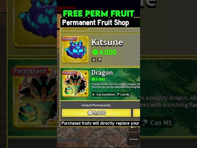 FREE Permanent Fruit - Blox Fruits GIVEAWAY 