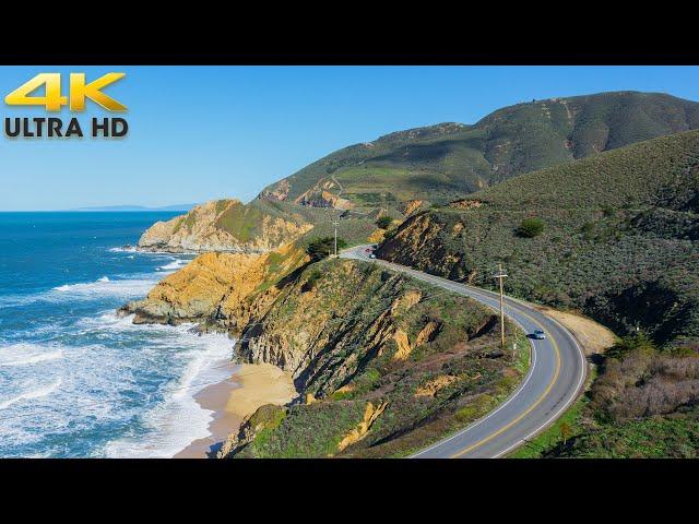 Pacific Coast Highway California Route 1 Scenic Drive Los Angeles & Point Mugu 4K