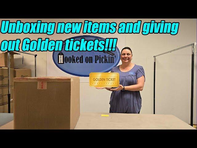 Unboxing New Products and Finding golden tickets! We find some amazing items!