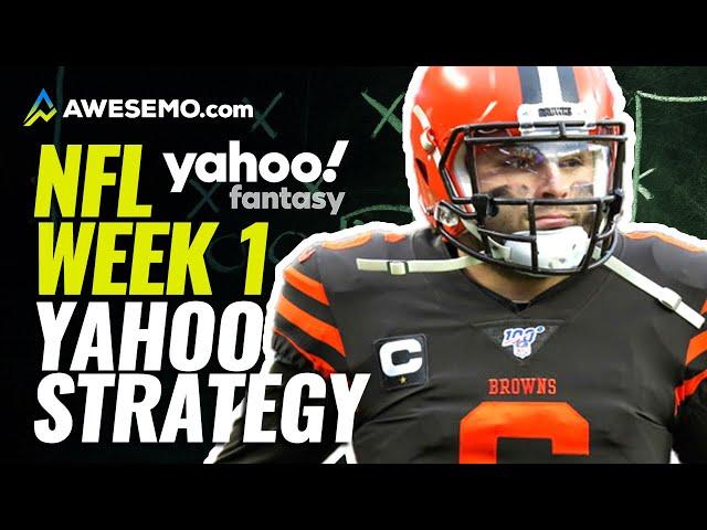Yahoo Daily Fantasy Football Picks Week 1 | Daily Fantasy Football Lineups