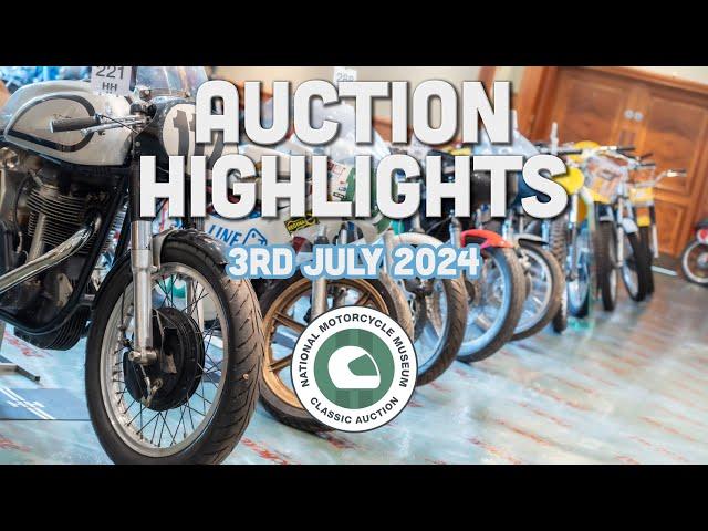 National Motorcycle Museum - Auction Highlights - July 2024