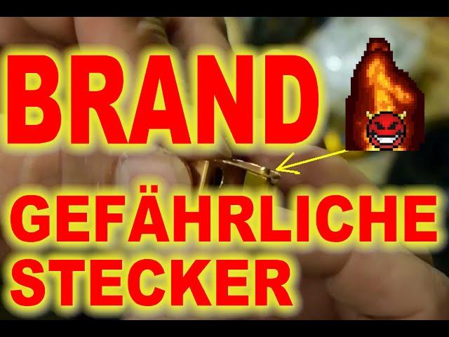 OBI  Steckerkupplung  #1  Brand gefährliche Stecker vom OBI Baumarkt