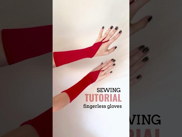 How to sew FINGERLESS GLOVES, sewing tutorial. Dance gloves DIY