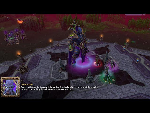 Archimonde The Defiler is summoned & Destruction of Dalaran || Warcraft 3 Reforged