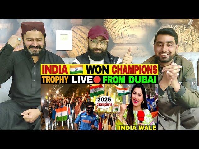 INDIA WON CHAMPIONS TROPY   INDIA BEAT NEWZLAND LIVE  REACTION #PakistaniReaction