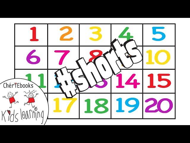 LEARN NUMBERS 1 to 20 & Write Numbers for Kids | #shorts