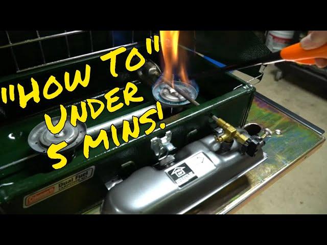 How to Light Your Coleman Two Burner Campstove!  Using Model 424