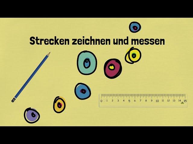 Strecken zeichnen und messen Klasse 2