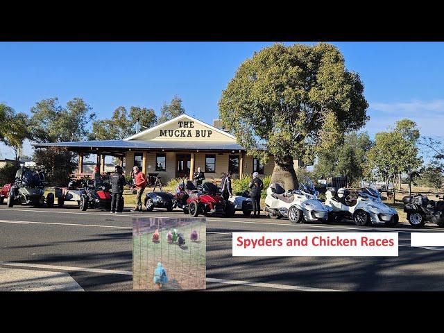 Can-am Spyder and Ryker – and Chicken Races?? Roma to Tambo – Western Queensland 2024