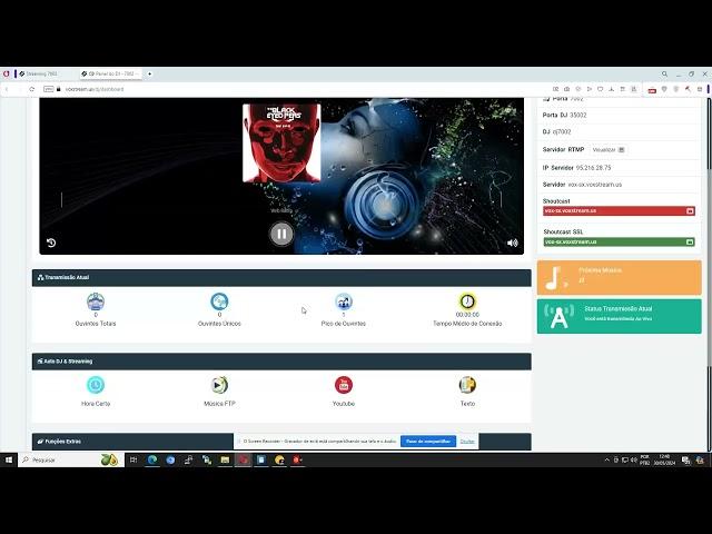 Voxstream sistema para streaming web rádio