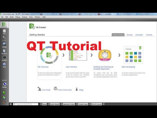 QT C++ GUI Tutorial 1-  Installing Qt SDK