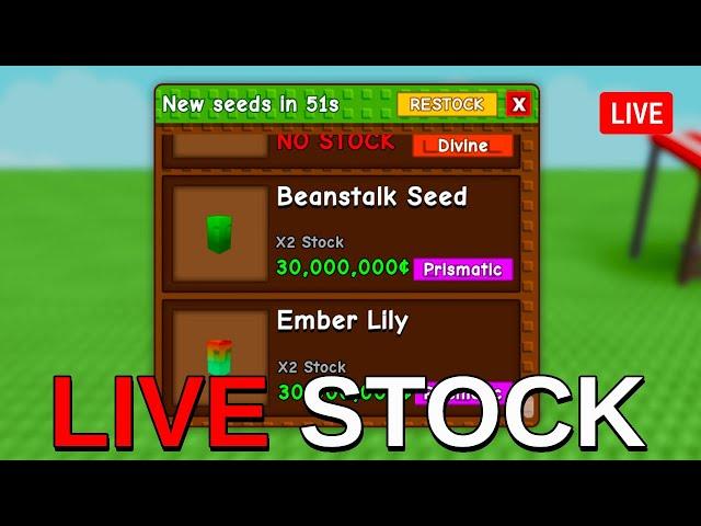 Live  | GROW A GARDEN STOCK, EGGS, WEATHER AND SEEDS 24/7!