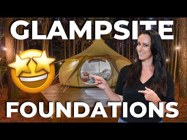 Building a Glamp Site Episode 2  | Building the Foundations, Running Electrical and Plumbing