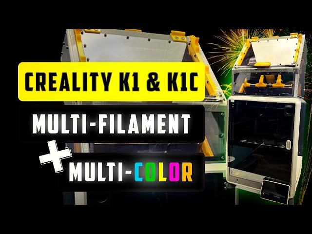 Creality K1 & K1C: Multi-Filament and Multi-Color System Project (MFS) | Drying and Print Quality