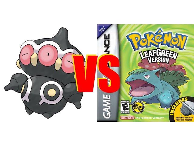 Claydol vs. Pokémon Leaf Green (Itemless Solo Run)
