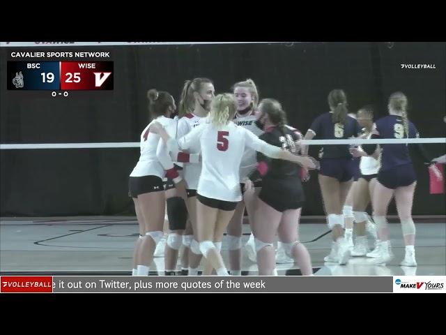 UVA Wise Volleyball Highlights: Aug. 27, 2022