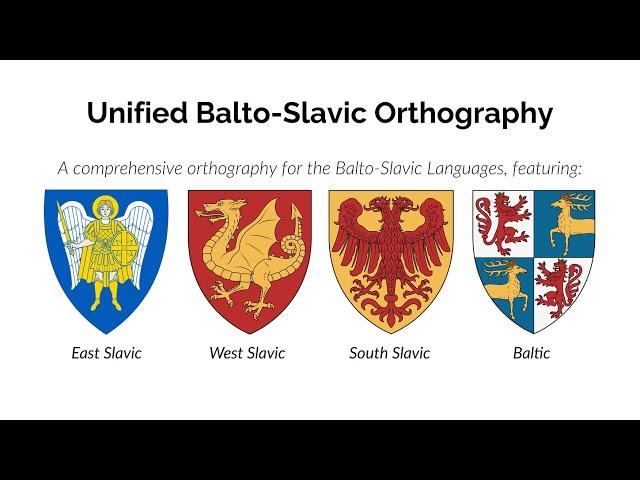 Unified Baltic & Slavic Orthography (Latin, Cyrillic, Glagolitic)