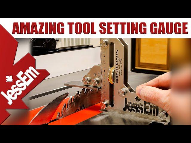 JessEm Stainless Steel Tool Setting Gauge - Versatile Height & Depth Gauge For Your Woodshop!