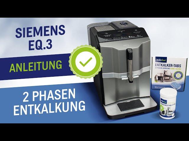 Siemens EQ.3 Entkalkung und Reinigung Calc´n Clean - 2 Phasen Entkalker Tabs + Reinigungstabletten