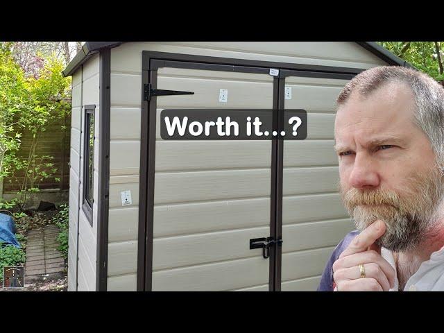 My Plastic Shed Project Review with Costs; Is the Keter Shed and ProBASE using Gravel any good?