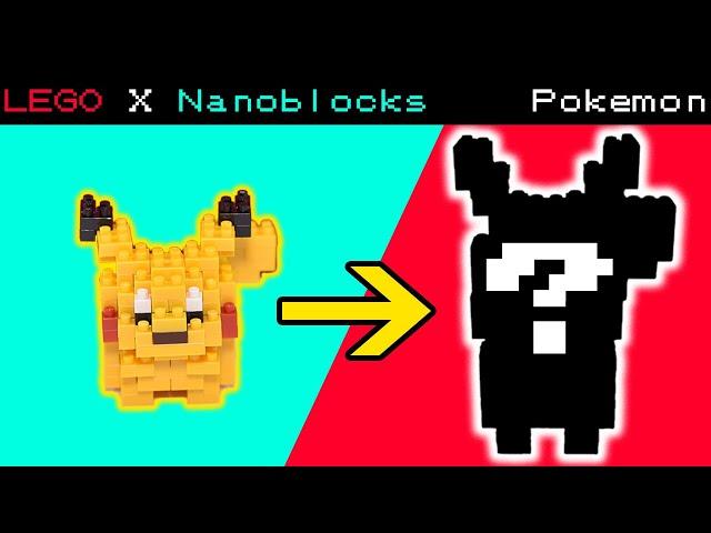 Can we turn a Nanoblocks Pokémon into a LEGO Pokémon? | LEGO Pokémon MOC