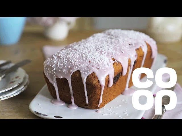 Co-op Food | Coconut & Raspberry Loaf Cake