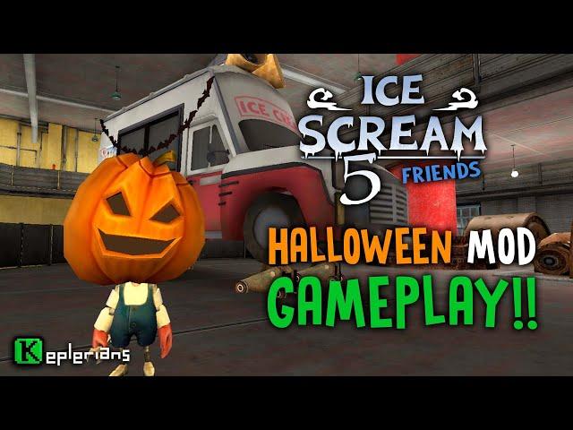 ICE SCREAM 5 HALLOWEEN MOD | SPOOKY Ending | NEW PUMPKIN ENEMIES