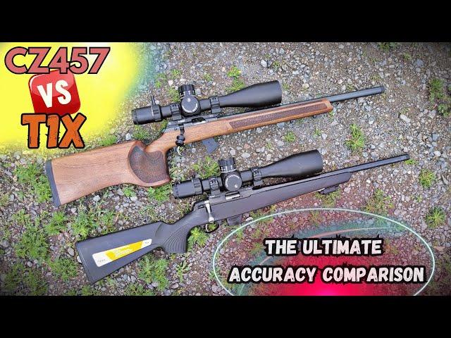 BEST Precision Rimfire: TIKKA T1X VS CZ457  The Complete Accuracy Comparision