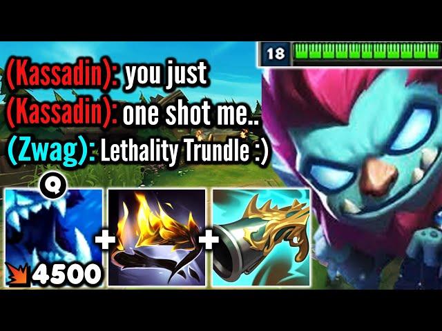 So I think lethality Trundle might be a little broken.. (KILL THEM IN 2 AUTOS)