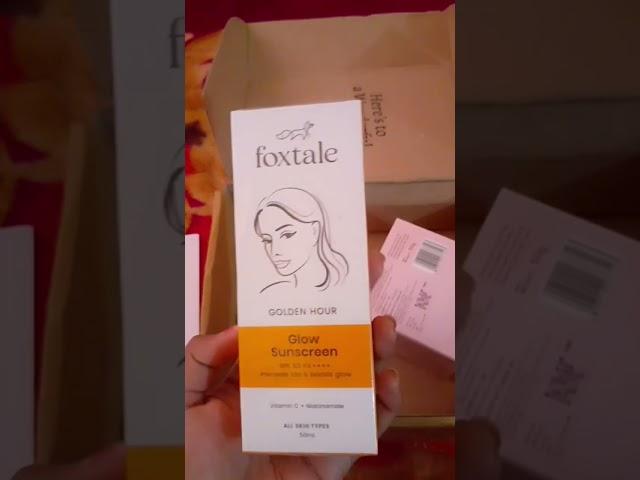 Unboxing my foxtale order.   #shorts #skincareproduct #unboxing #foxtaleskin #foxtale #skincare