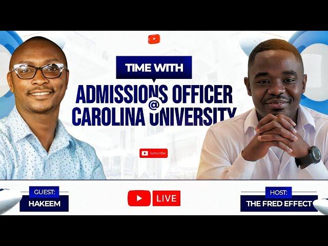 Admission & Scholarship Process At Carolina University